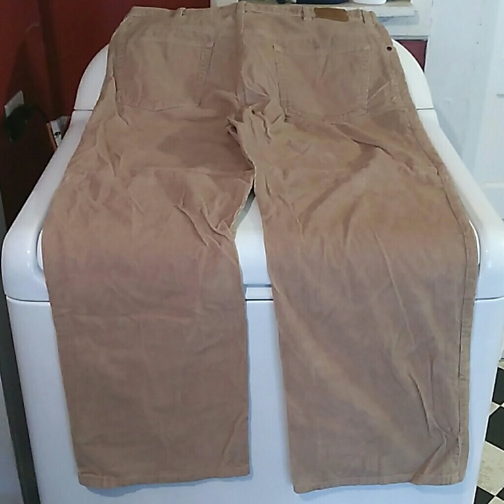 Mens sonoma khaki tan corduroy pants sz 40x32